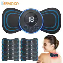 Electric TENS Pulse Neck Massager EMS Cervical Massage for Neck Back Body Eletric Muscle 19 Gears