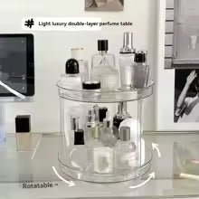 1Pc/Kitchen Rack Transparent Rotating Storage Rack Storage Multi-Layer Storage