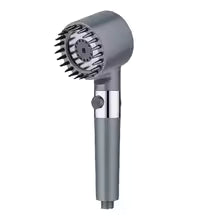 High Pressurised Filter Shower Head 3-mode Adjustable Spray with Massage Brush Rain Accessories